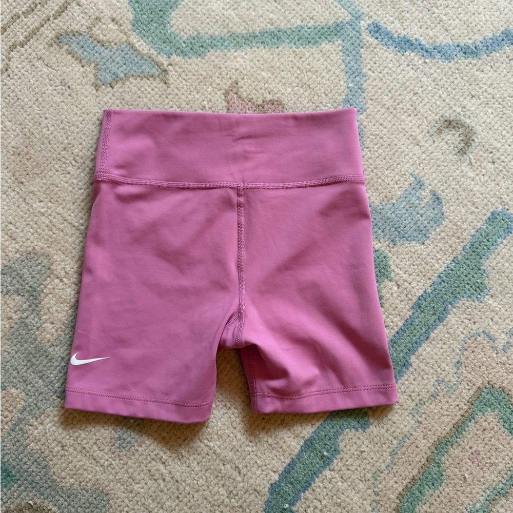 Nike Kids Pink biker shorts